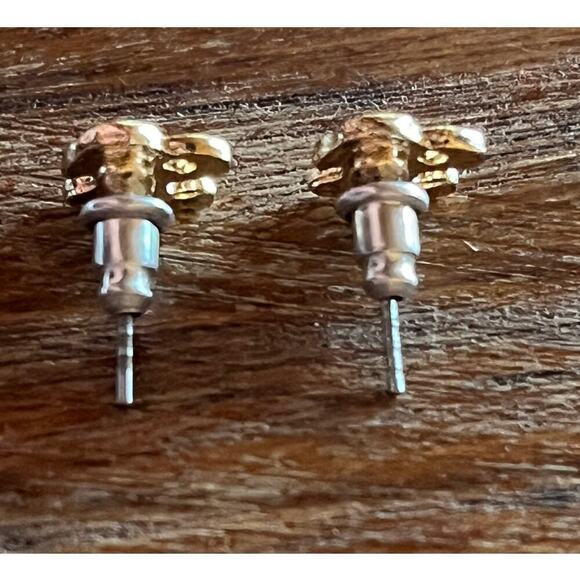 Pair of Barbie Head Style Earrings. Pony tail. Girl. Fashion Jewelry. gold tone - Picture 3 of 4